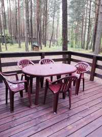 Zestaw ogrodowy stół i 5 krzeseł