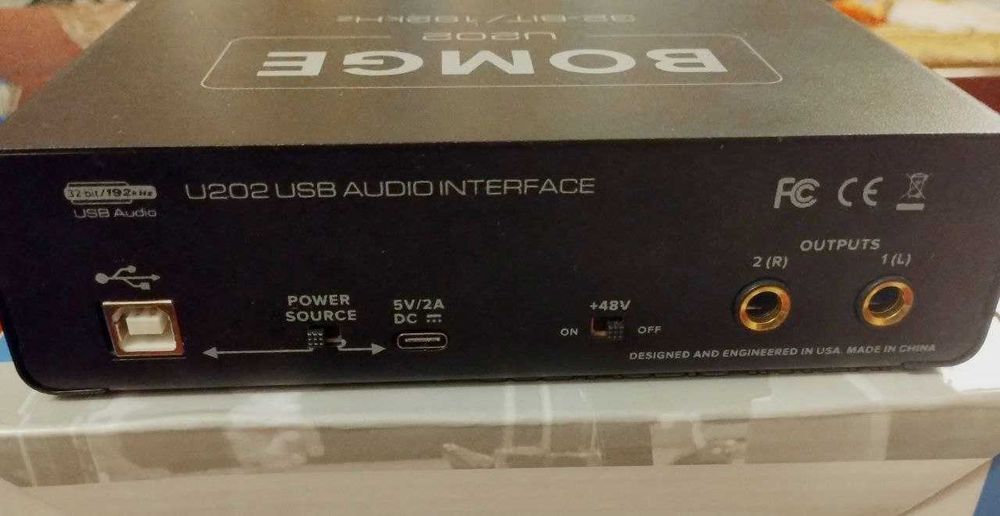 Аудиоинтерфейс Bomge U202, звуковая карта