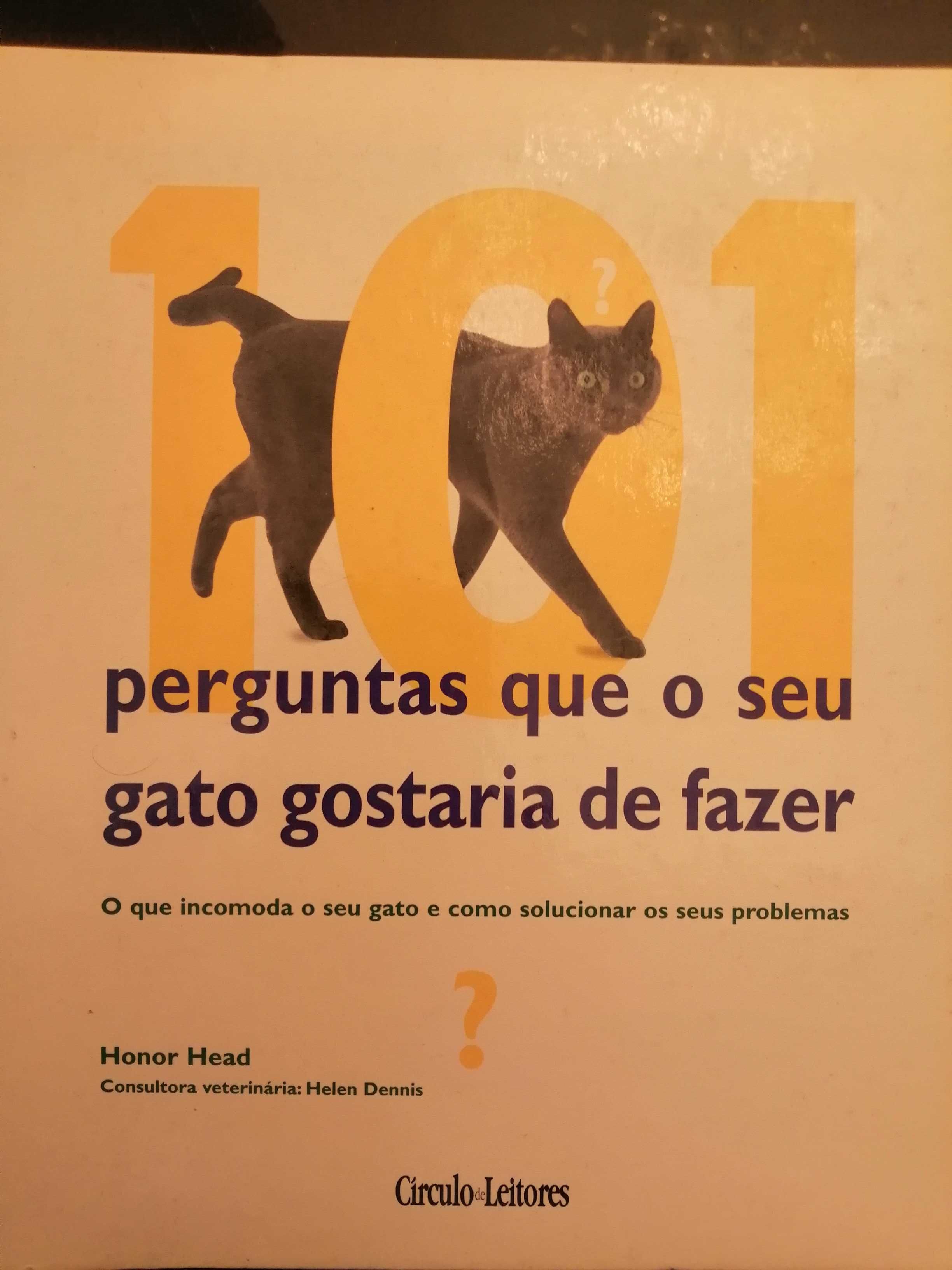 3 livros sobre cães e gatos