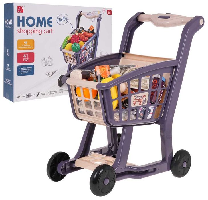 Koszyk Zakupowy z Funkcją Świateł i Muzyki 41el. ZDZ.668-101