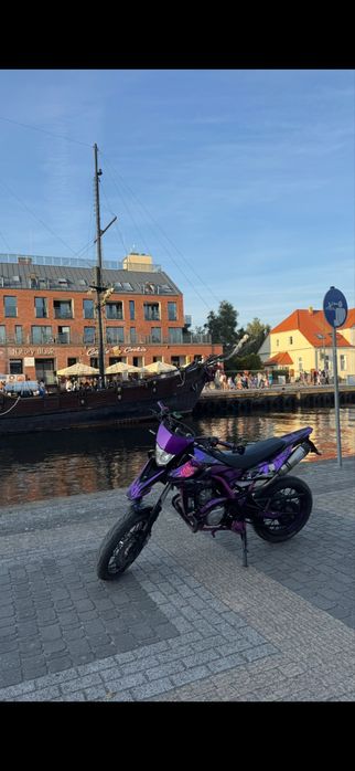 YAMAHA WR125X 125cc, 2013r. FIOLETOWA, KAT. B,A1