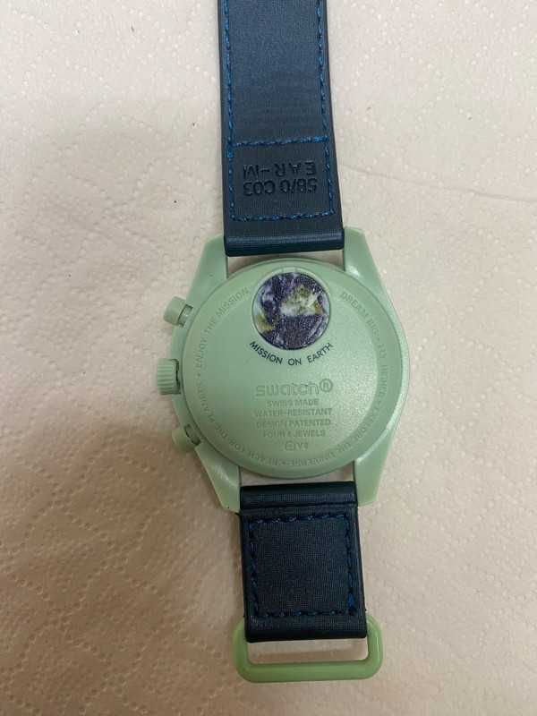Omega x Swatch Bioceramic Earth -SO33G100 Durable Plant-Based Material