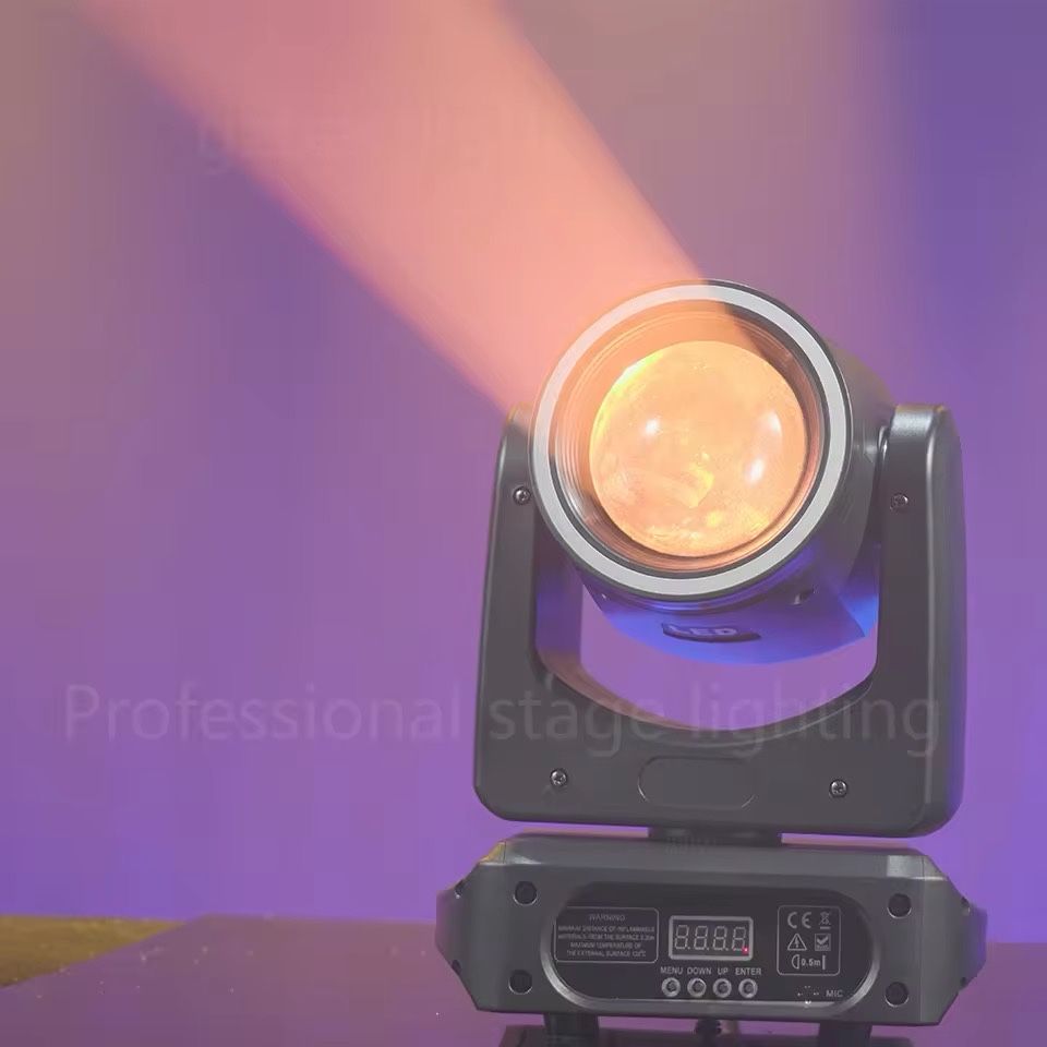Głowa ruchoma 120w RGBW 7 kolorów Ring LED Beam Nowa! DMX, Auto, Sound