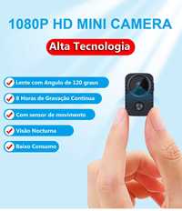 camera minuscula HD 1080p com sensor de movimento facil de trabalhar