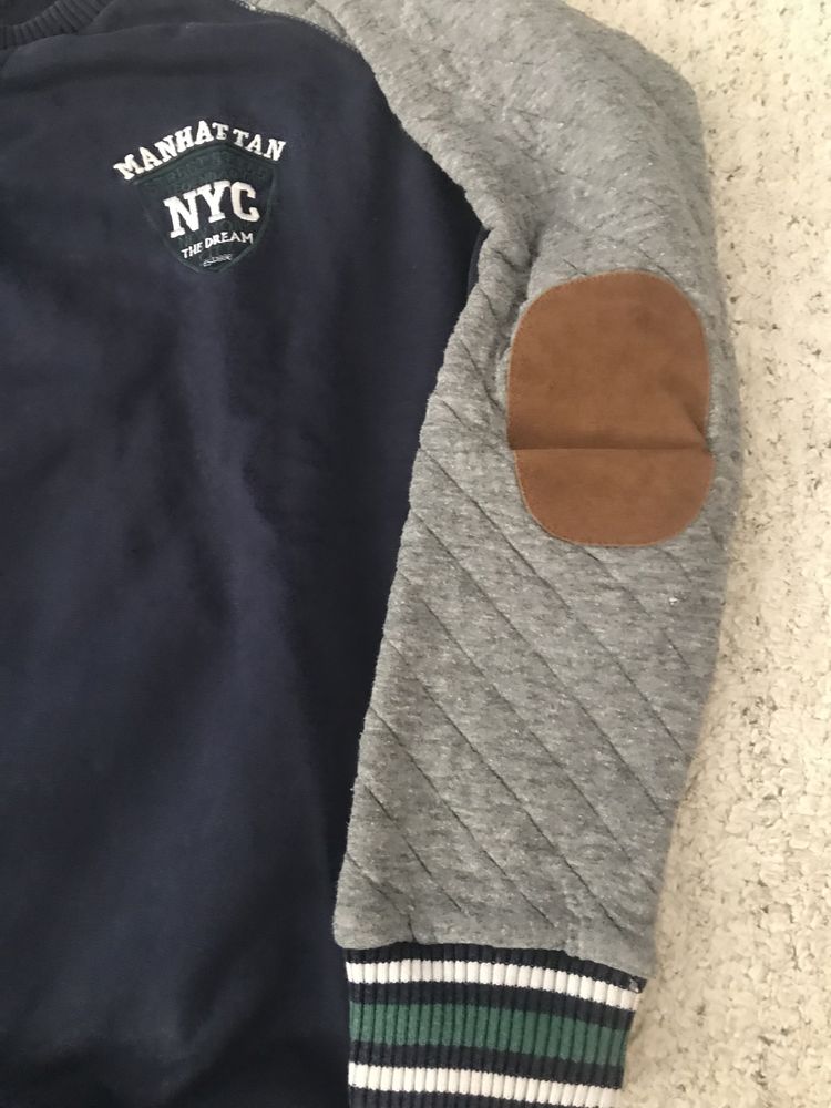 Camisola azul e cinza  Zippy 13-14 anos