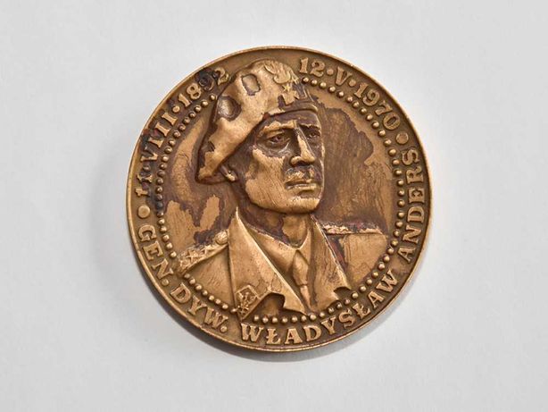 Gen. Dyw. Władysław Anders, medal brąz, Monte Cassino