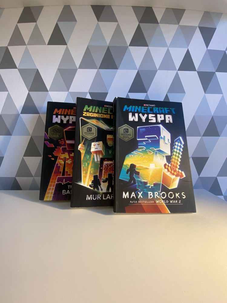 Minecraft - 3 książki: „Wyspa”, „Wypadek” oraz „Zaginione Dzienniki”