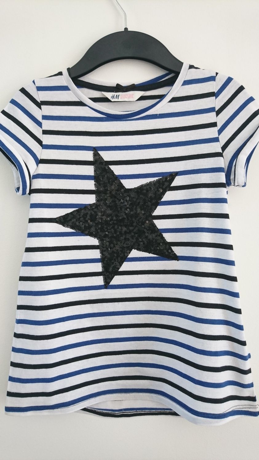 H&M dżersejowy top / bluzka 2-pak 134 140