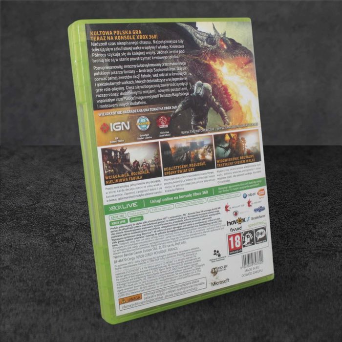 PL 5/5 Wiedźmin 2 Zabójcy Królów Xbox 360 GameBAZA