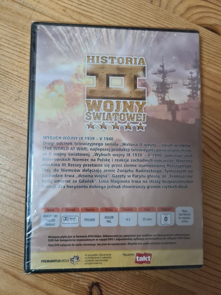 NOWA w folii Historia II 2 wojny światowej płyta dvd ~