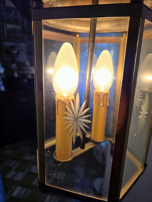 Lampa wisząca żyrandol latarenka Kalisz