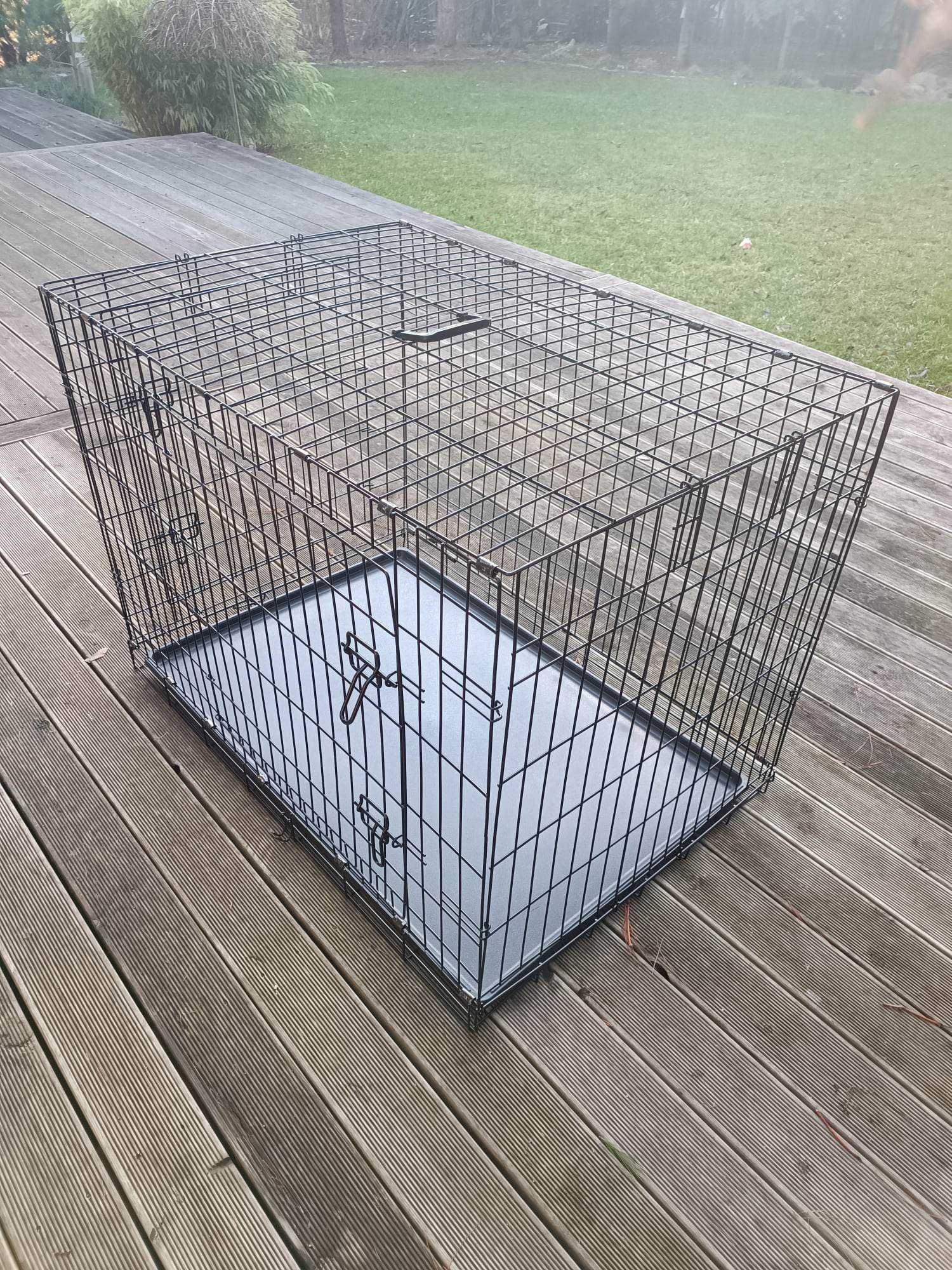 *Nowa klatka dla Dużego Psa kennel do samochodu z tacą/podłogą