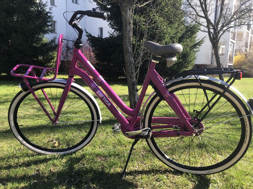 Rower miejski Cortina crush, różowa damka