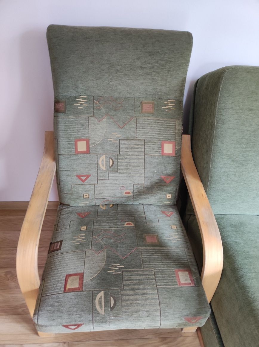 Komplet wersalka i fotel