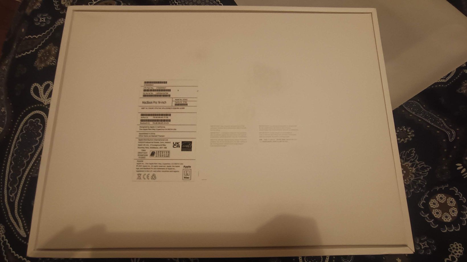 Caixa original MacBook pro Apple