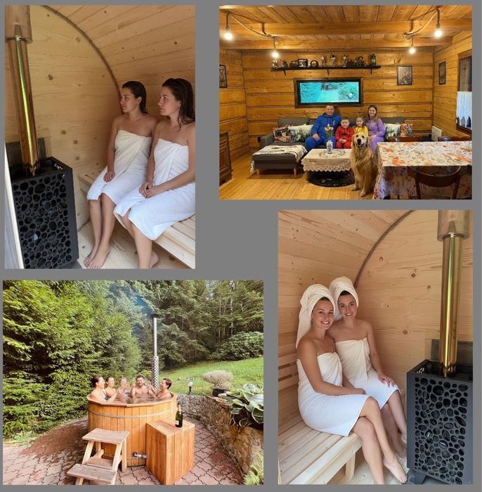 Domek pod lasem balia SAUNA na wyłączność cisza i spokój
