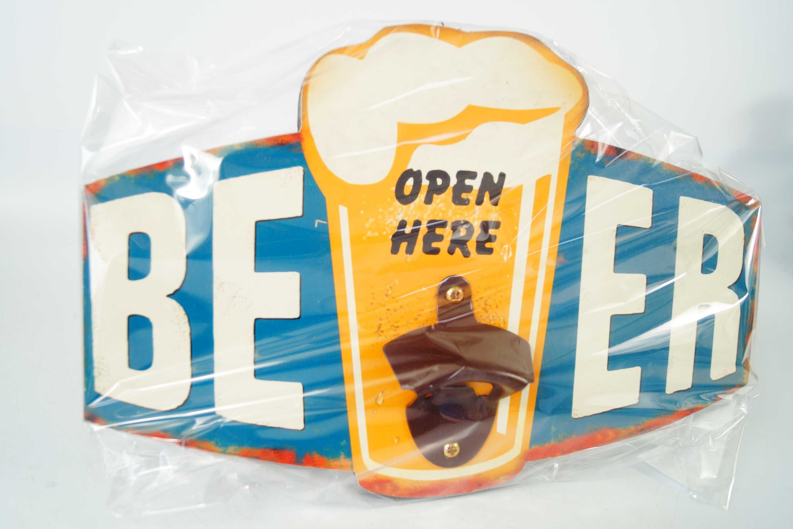 Otwieracz do piwa butelek Beer dekoracja szyld zawieszka