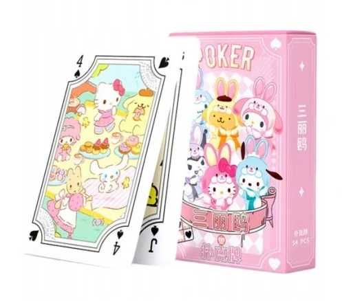 54 karty Kuromi Cinnamoroll Pompompurin My Melody Hello Kitty SANRIO