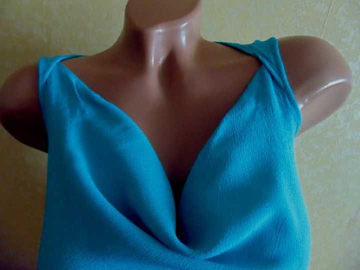 Нарядна блуза-майка,бірюза, 50-52р