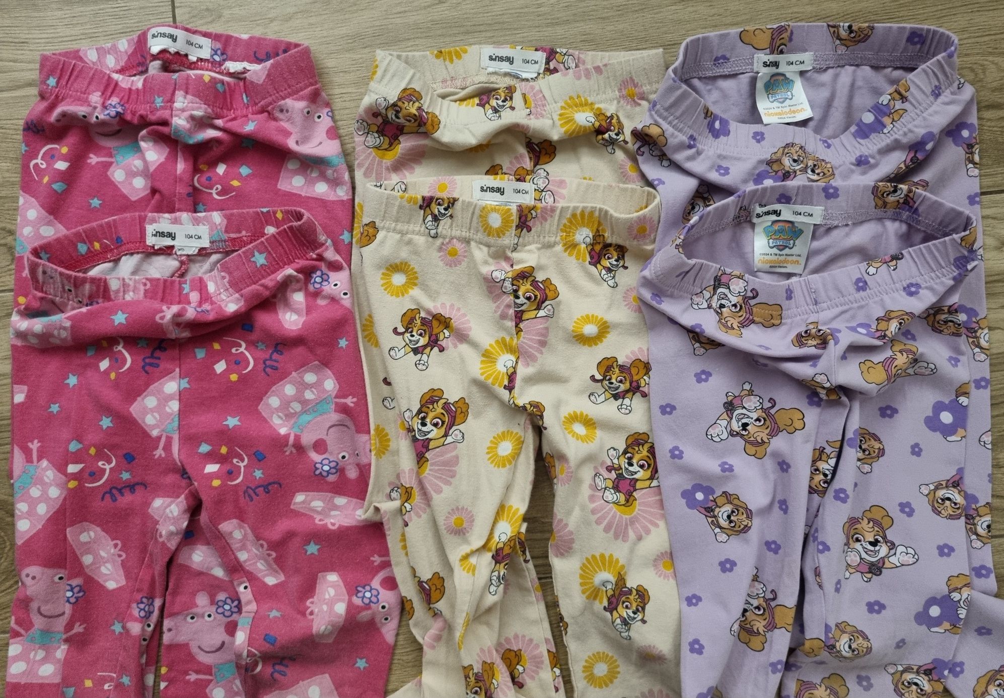 Legginsy dla dziewczynki rozm. 98/104 / Lupilu / Sinsay / Bliźniaczki