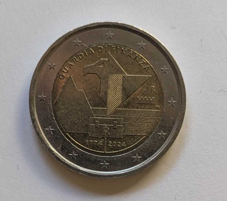 Moeda 2€ - 2024 - Itália - 250º Aniversário - Guarda da Fazenda