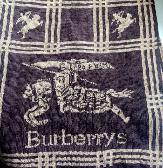Вінтажний двохсторонній кашеміровий шарф Burberry (оригінал).