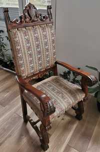 Fotel rzeźbiony - tron