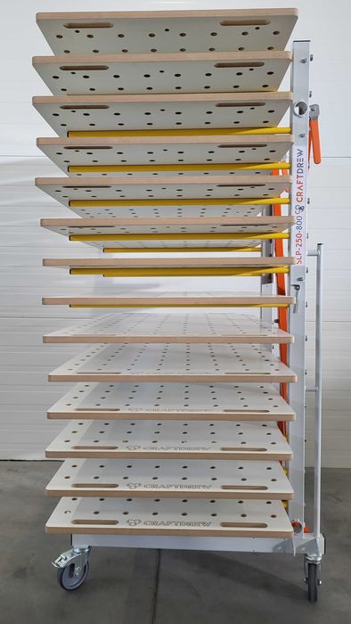 Wózek półkowy lakierniczy stojak do suszenia SLP-250N-800-2K CRAFTDREW