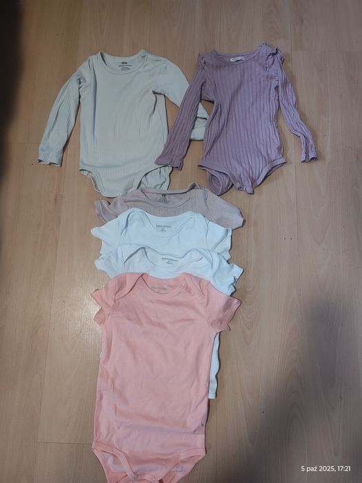 6 par body bawełniane 98