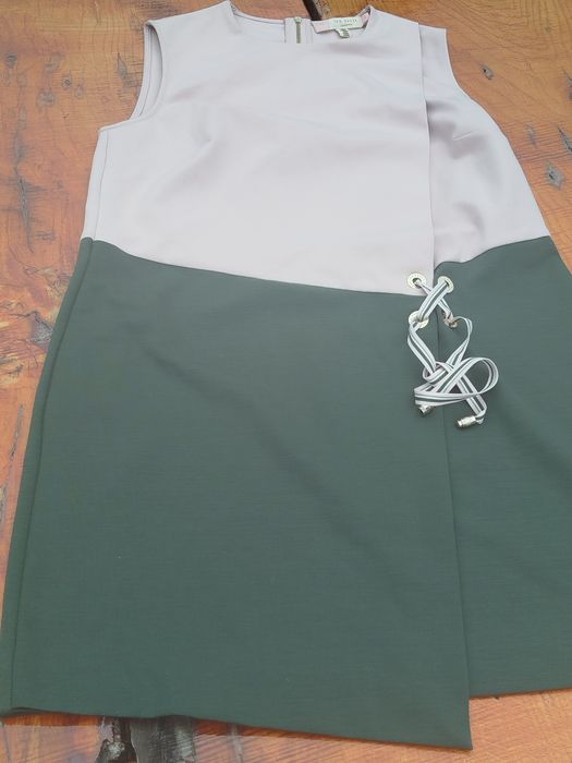 Nowa sukienka różowa zielona Ted Baker S 36