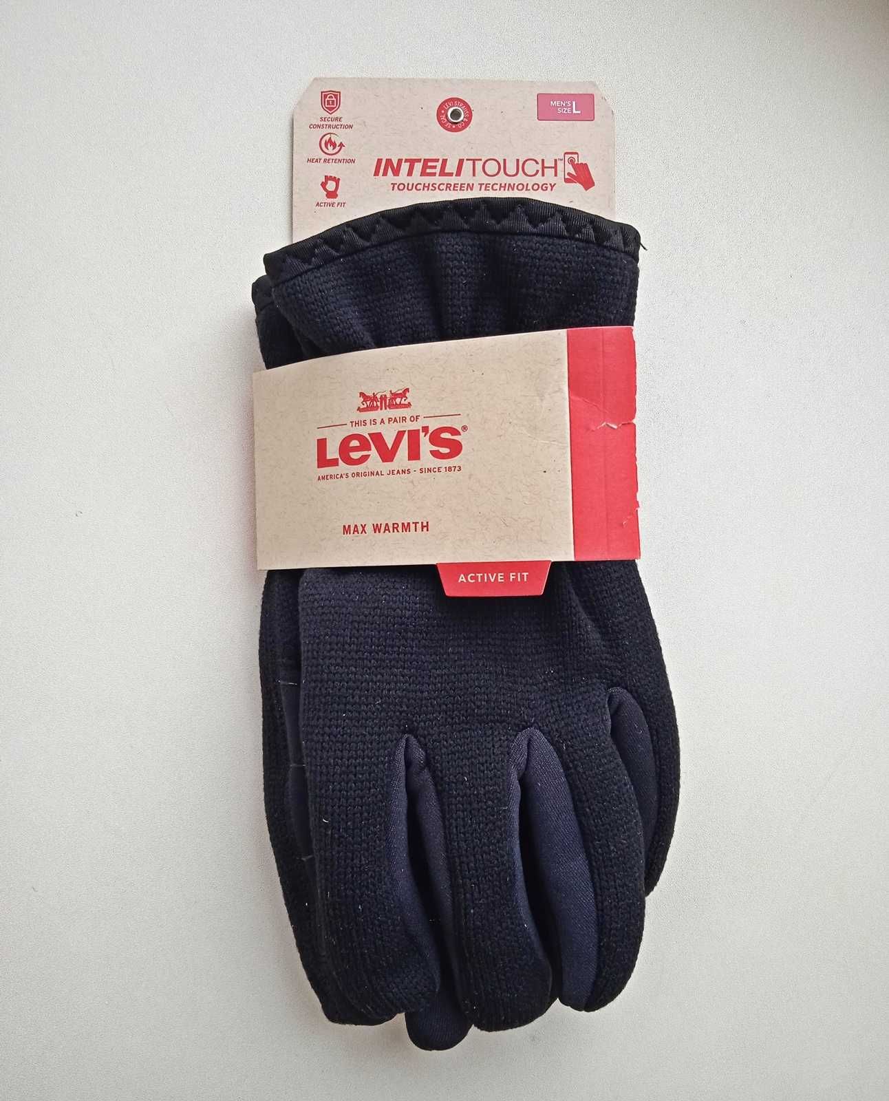 Зимние перчатки, Зимові рукавички Levi's. Куплені в США.  Оригінал