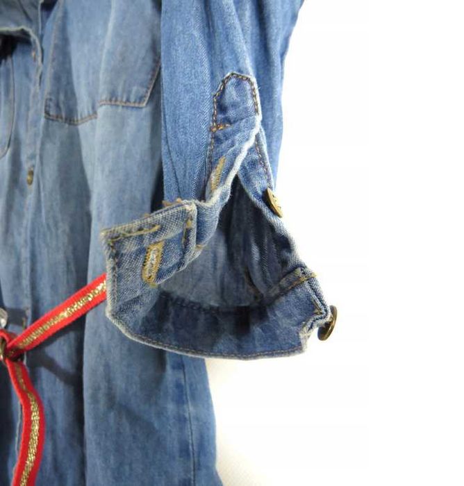 Tunika dziewczęca do leginsów Ala jeans KOSZULA JEANSOWA +PASEK TAO 86