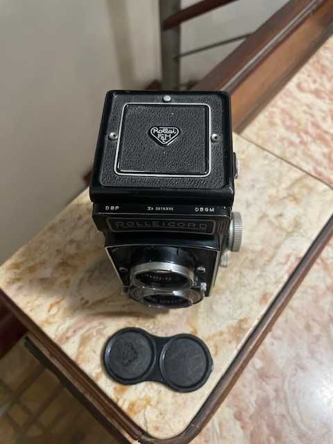 Rolleicord Vb Schneider-Kreuznach Xenar 1: 3.5/75 com Estojo