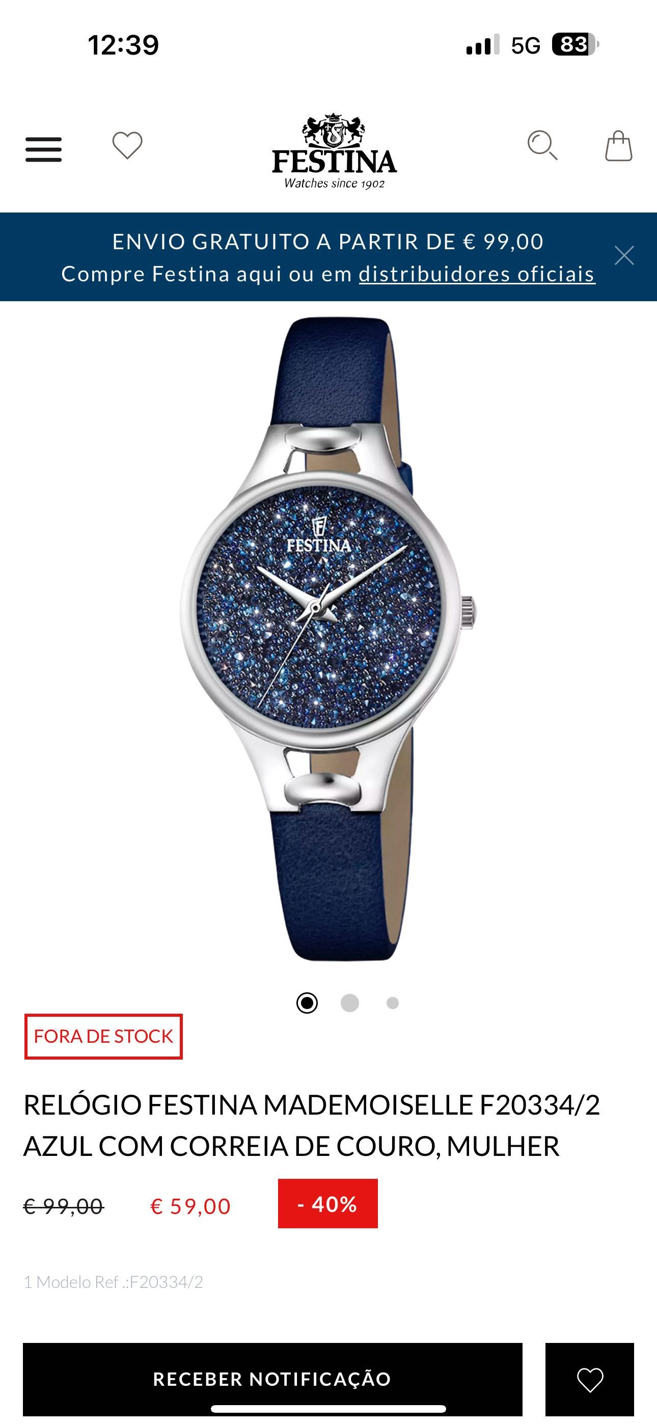 Relógio Senhora Marca FESTINA