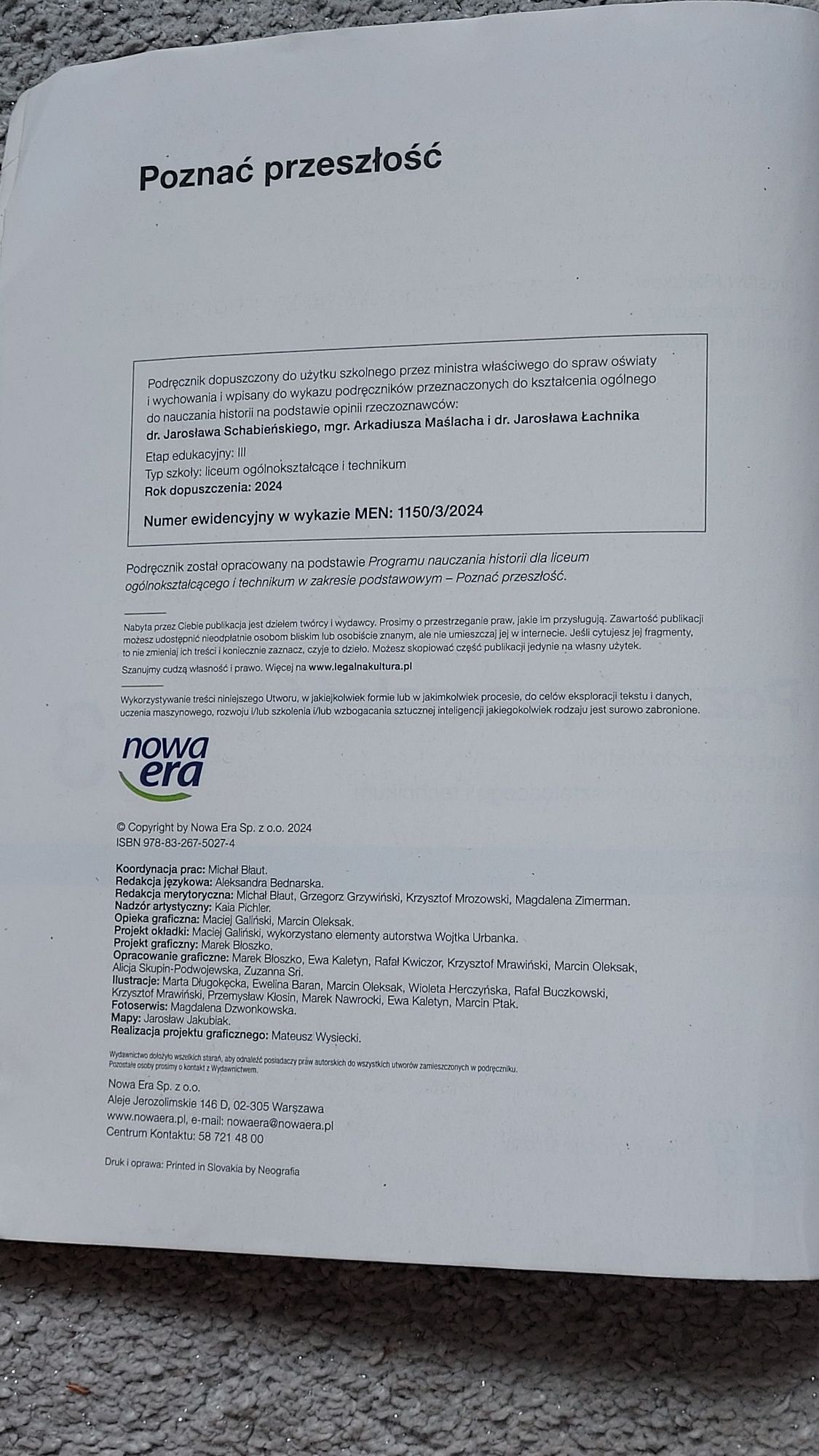 podręcznik poznaj przeszłość 3 zakres podstawowy edycja 2024 nowa era