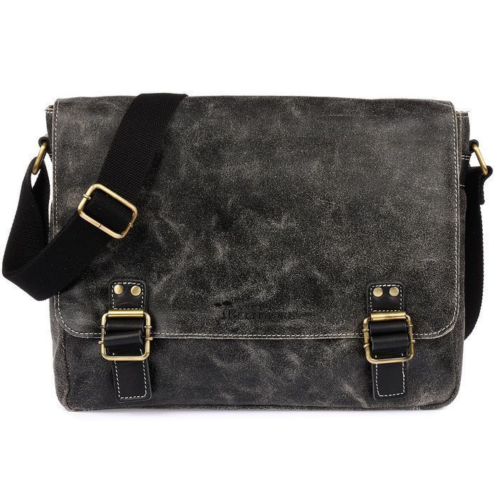 Beltimore torba męska na ramię skórzana duża czarna M85 ze skóry nowa