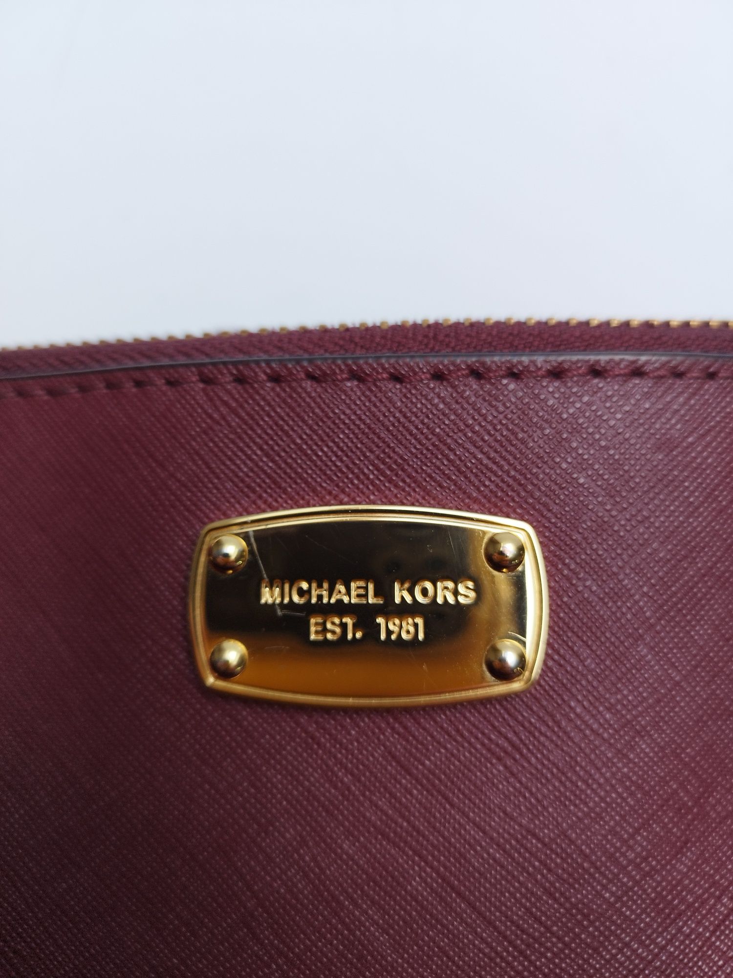 Torba Torebka na ramię Michael Kors duża bordowa