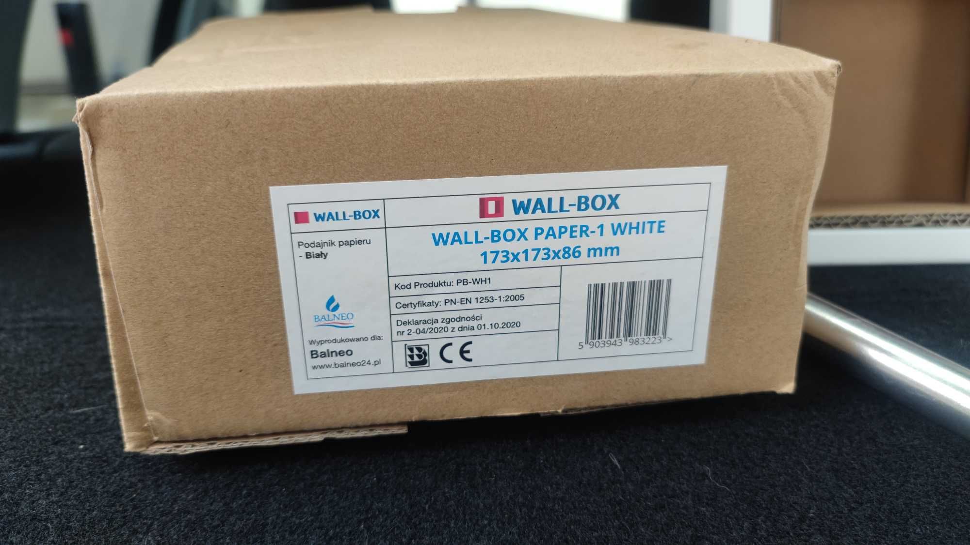 Balneo Wall-Box Paper 1 White uchwyt na papier wnękowy PB-WH1