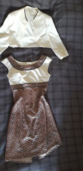 Плаття + балеро піджак жекет платье беж 50розмір