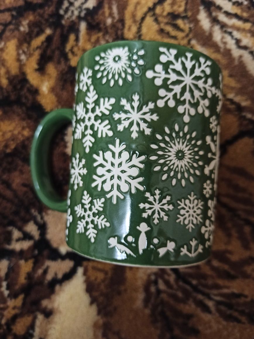 Новорічна чашка ( кераміка)