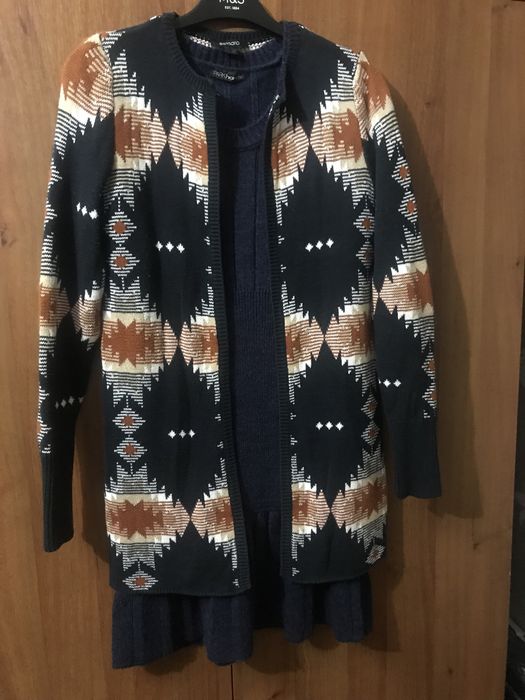 Красивое платье кофта кардиган костюм