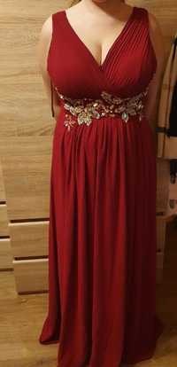Czerwona sukienka maxi rozmiar 40