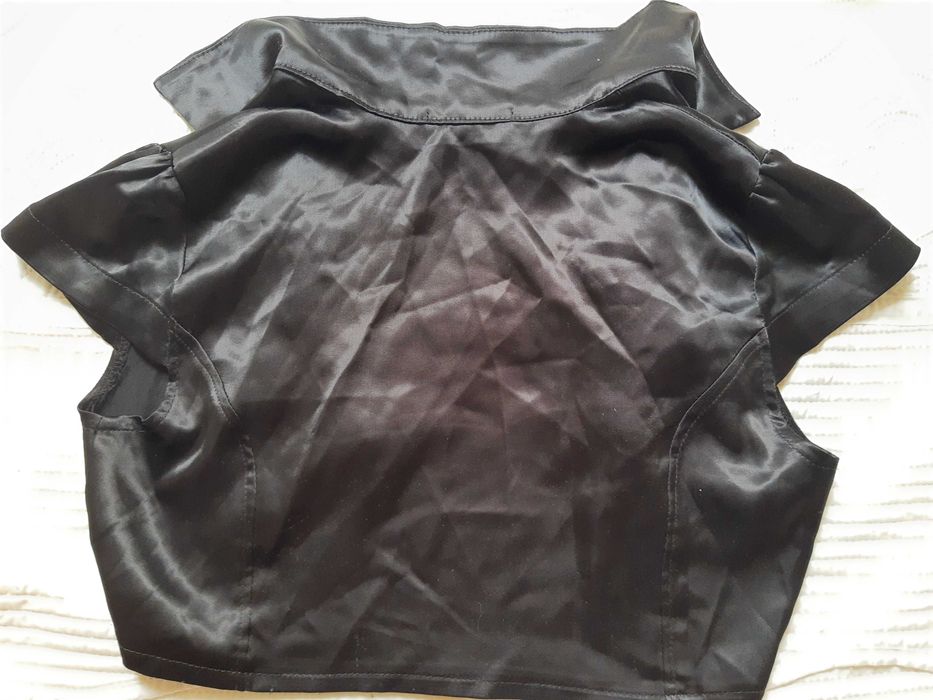 Bolerko, czarne, satynowe, 36, Marika Line