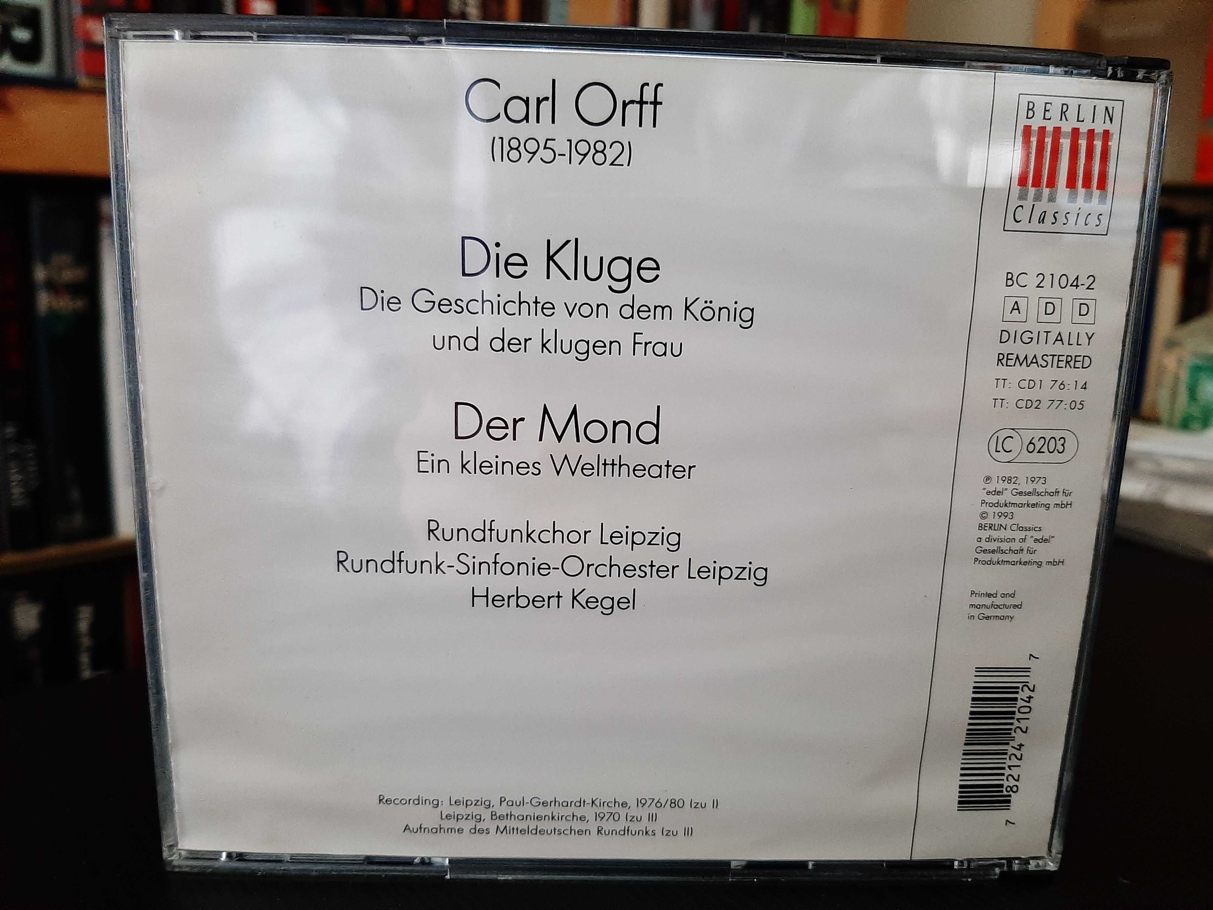 Carl Orff – Die Kluge • Der Mond – Rundfunk Leipzig, Herbert Kegel