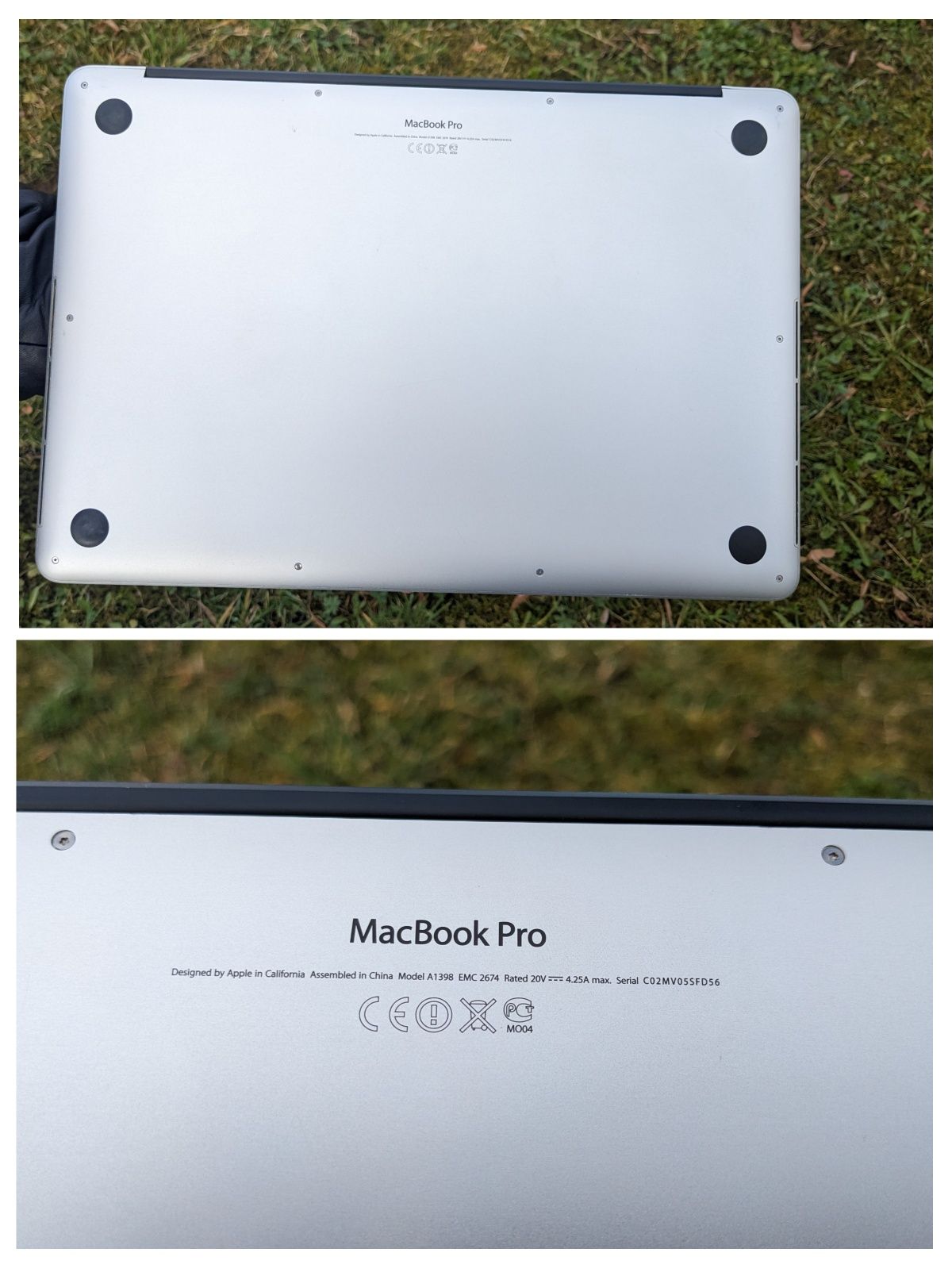Apple macbook 1398 i7 4750HQ 4/8  RAM 8 256 SSD
