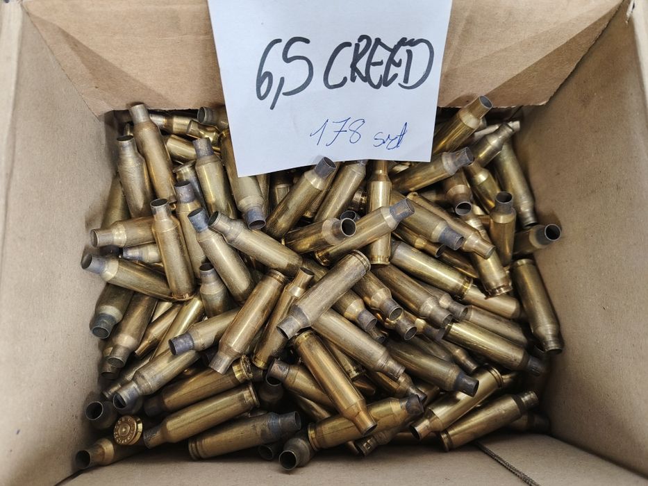 Łuski 6,5 Creedmoor mix 178szt.
