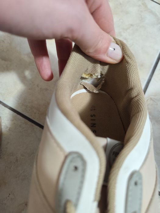 Sneakersy SINSAY, beż, sportowe, adidasy, 40/41, gruba podeszwa !!!