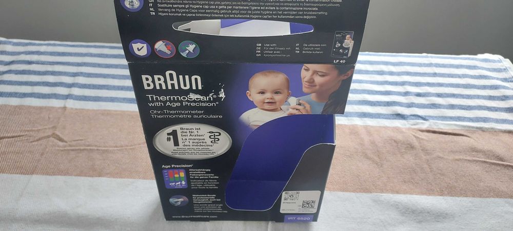 Termometr douszny Braun  Thermoscan 7 biały