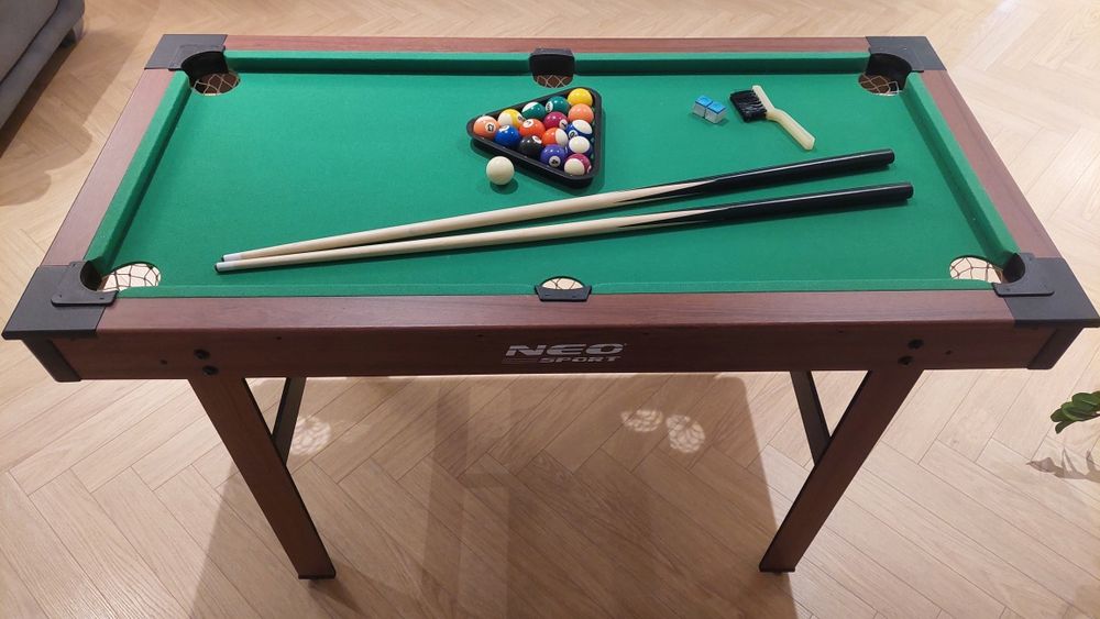 Bilard. Stół do bilarda Neo - sport 122 x 61 x 76. Polecam! Stan bdb!