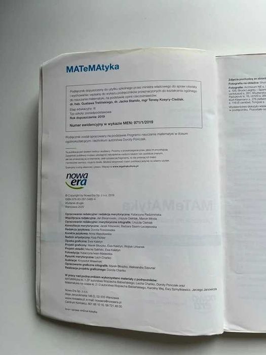 MATeMAtyka 1 – Podręcznik dla liceum i technikum (Nowa Era)